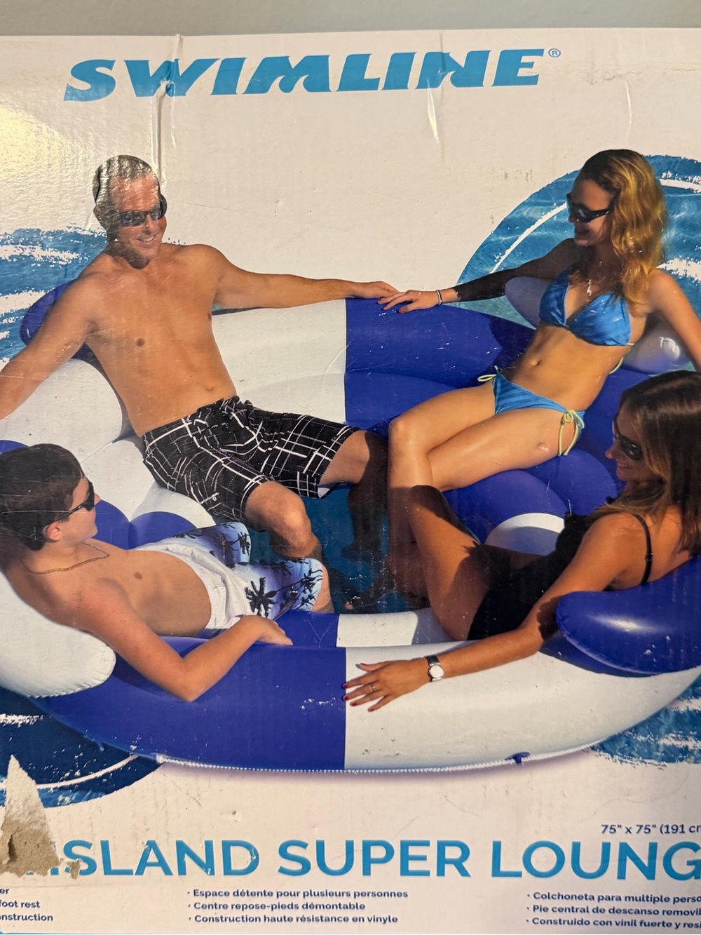 SWIMLINE Island Super Lounge 75" Pool Float